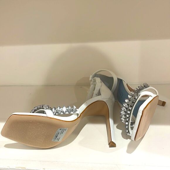 Schutz Lindsey Nappa Rhinestone Heels NEW Size 8 - Picture 5 of 5